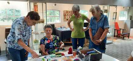 Martha de Vos, organza en geluksdoosjes